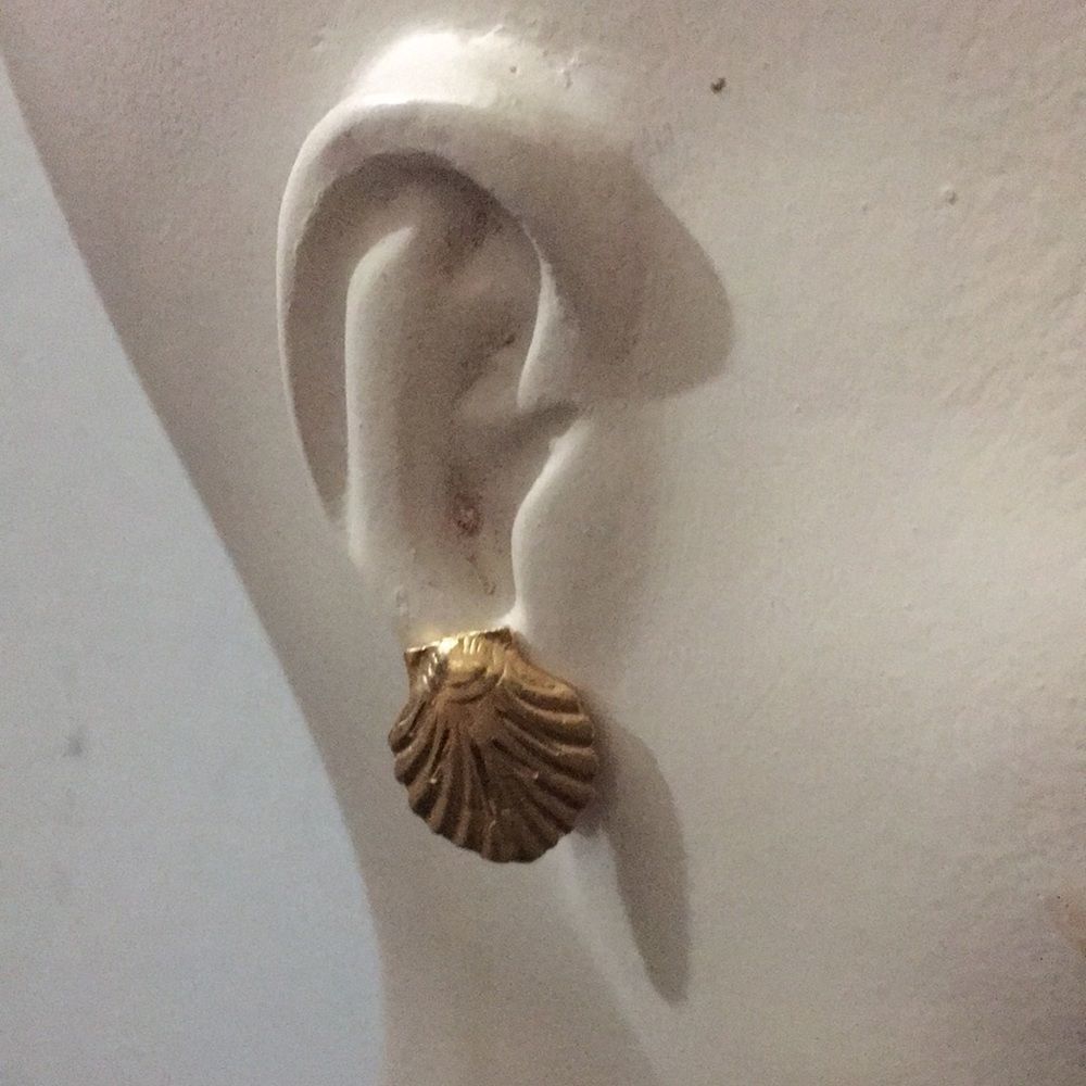 Bundle Sale 3 for $15 | Gold Tone Seashell Earrings